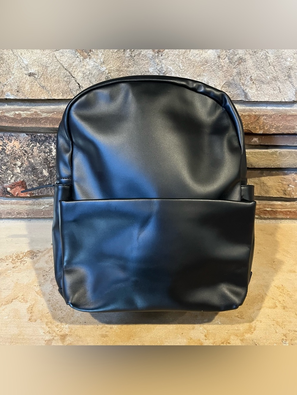 Status Anxiety People Like Us Black Minimalist Backpack